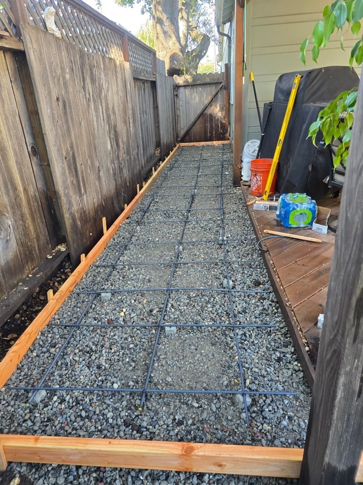 Concrete preparation and reinforcement project